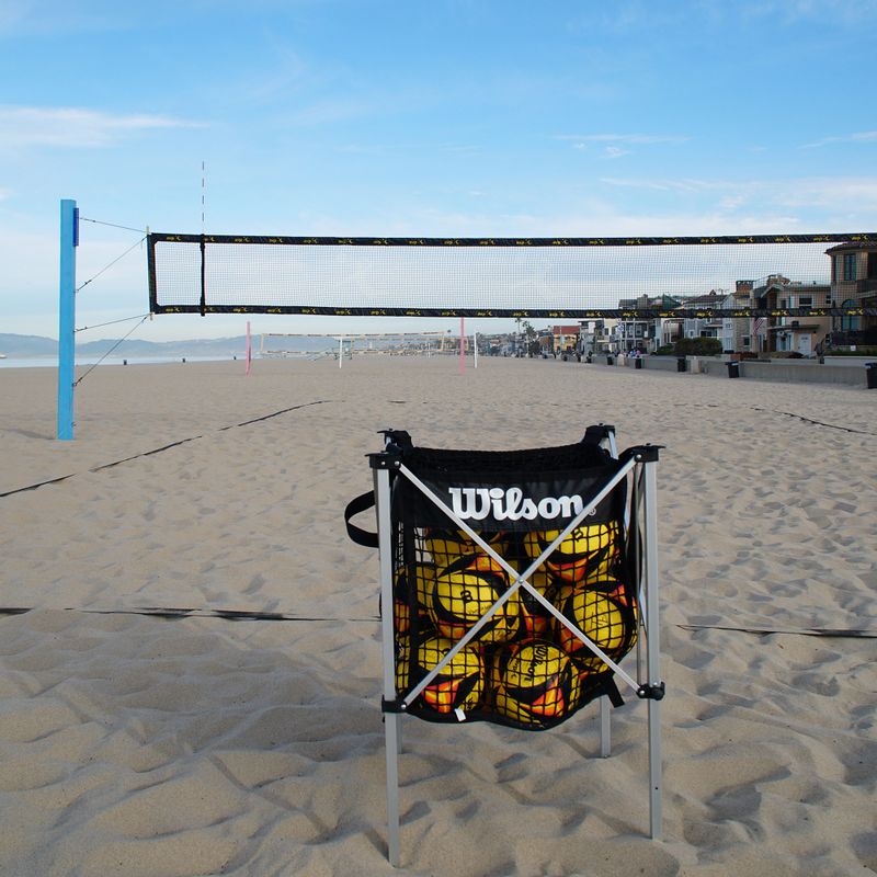 Cărucior pentru mingi Wilson Beach Stand Up black 4
