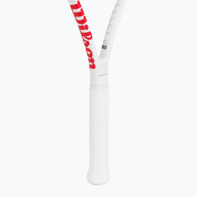 Rachetă de tenis Wilson Six.One Team 95 Cvr roșu și alb WRT73640U 3