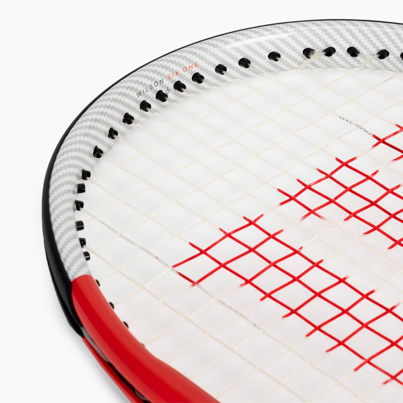 Rachetă de tenis Wilson Six.One Lite 102 CVR roșu și alb WRT73660U 6