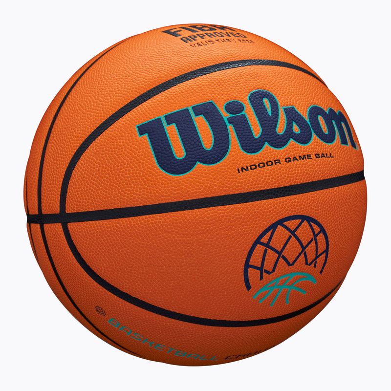 Minge de baschet Wilson EVO NXT Champions League orange mărimea 7 2