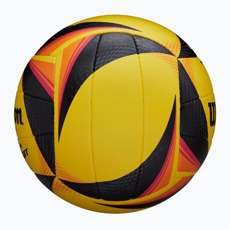 Minge de volei de plajă Wilson OPTX AVP VB OFFICIAL GB yellow mărimea 5 2