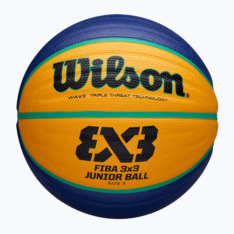 Minge de baschet pentru copii Wilson Fiba 3x3 Junior blue/yellow mărime 5