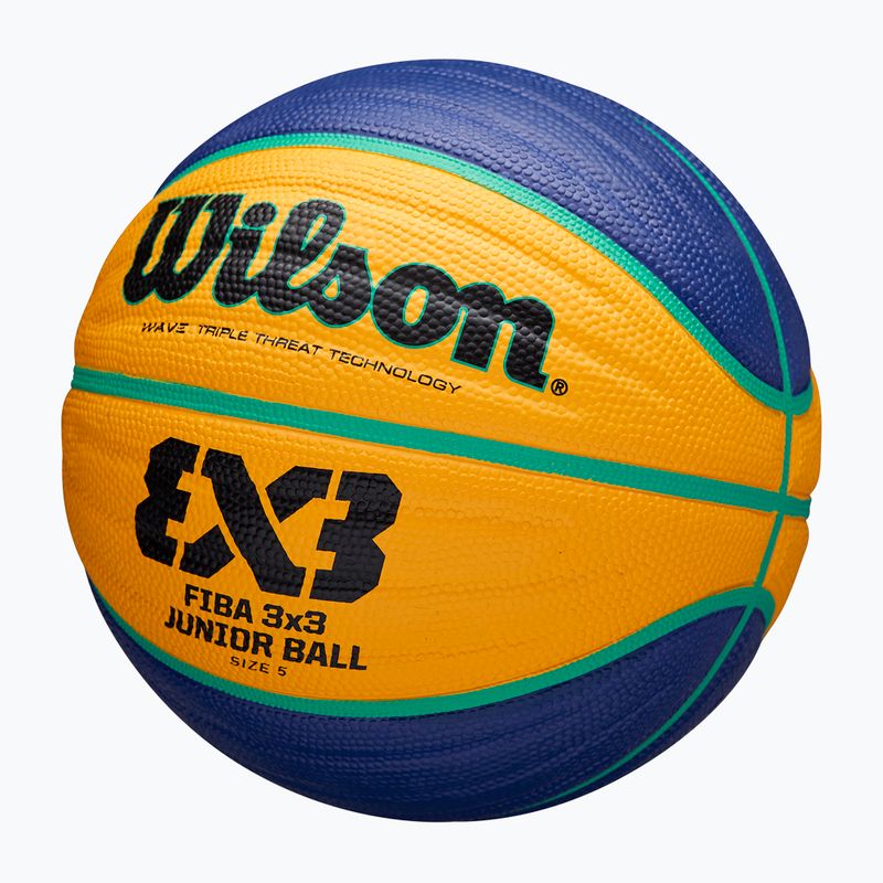 Minge de baschet pentru copii Wilson Fiba 3x3 Junior blue/yellow mărime 5 3