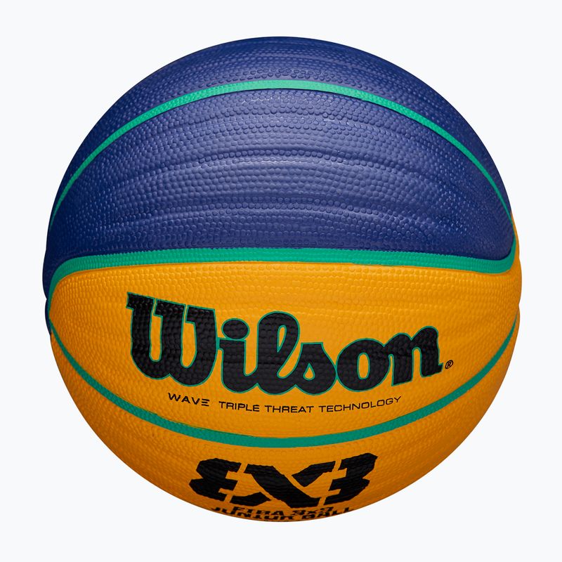 Minge de baschet pentru copii Wilson Fiba 3x3 Junior blue/yellow mărime 5