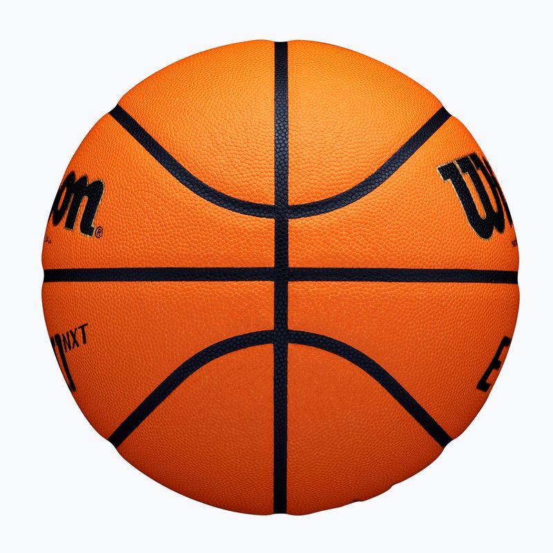Minge de baschet Wilson EVO NXT Fiba Game Ball orange mărime 7 3