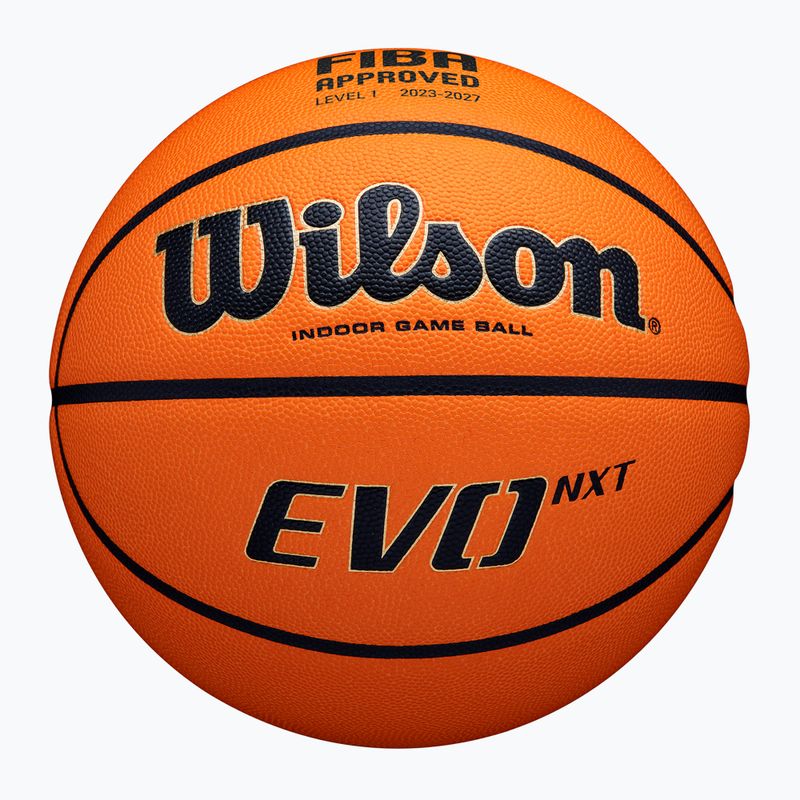 Minge de baschet  Wilson EVO NXT Fiba Game Ball orange mărimea  6