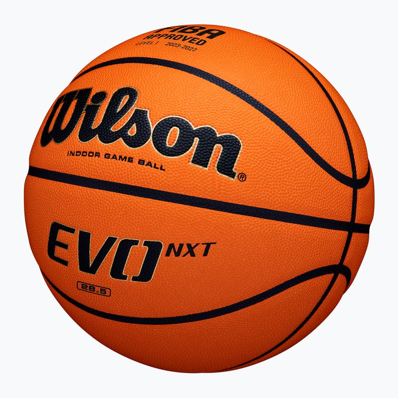 Minge de baschet  Wilson EVO NXT Fiba Game Ball orange mărimea  6 2