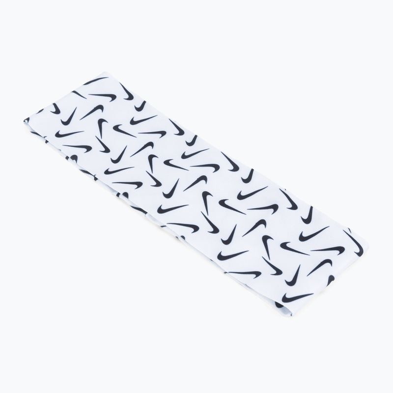 Bandă de cap Nike Fury 3.0 imprimat alb N1003619-101