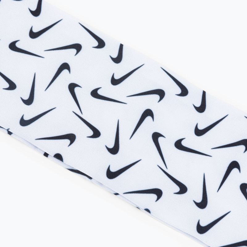Bandă de cap Nike Fury 3.0 imprimat alb N1003619-101 3