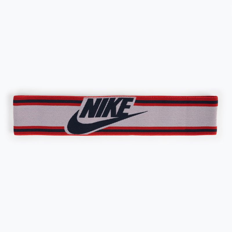 Bentiță elastică pentru bărbați Nike Elastic Headband alb și roșu N1003550-123 2