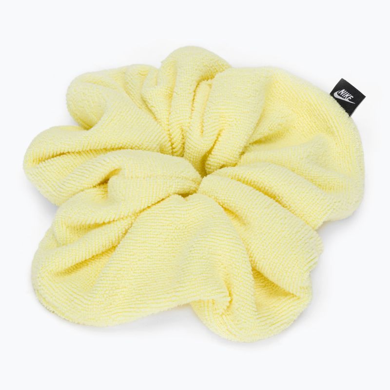 Cravată de păr Nike Gathered Hair Tie Large Terry galben N1008236 2