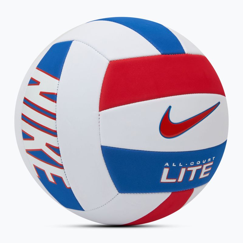 Minge de volei Nike All Court Lite Volleyball white/university red/game royal/university red mărimea 5 2
