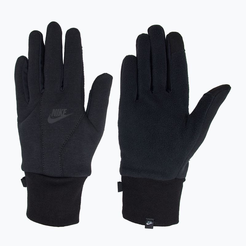Mănuși de alergare pentru bărbați  Nike Tech Fleece 2.0 black/black/black