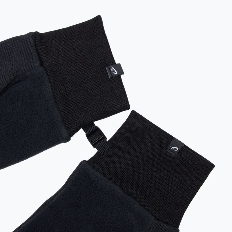 Mănuși de alergare pentru bărbați  Nike Tech Fleece 2.0 black/black/black 5