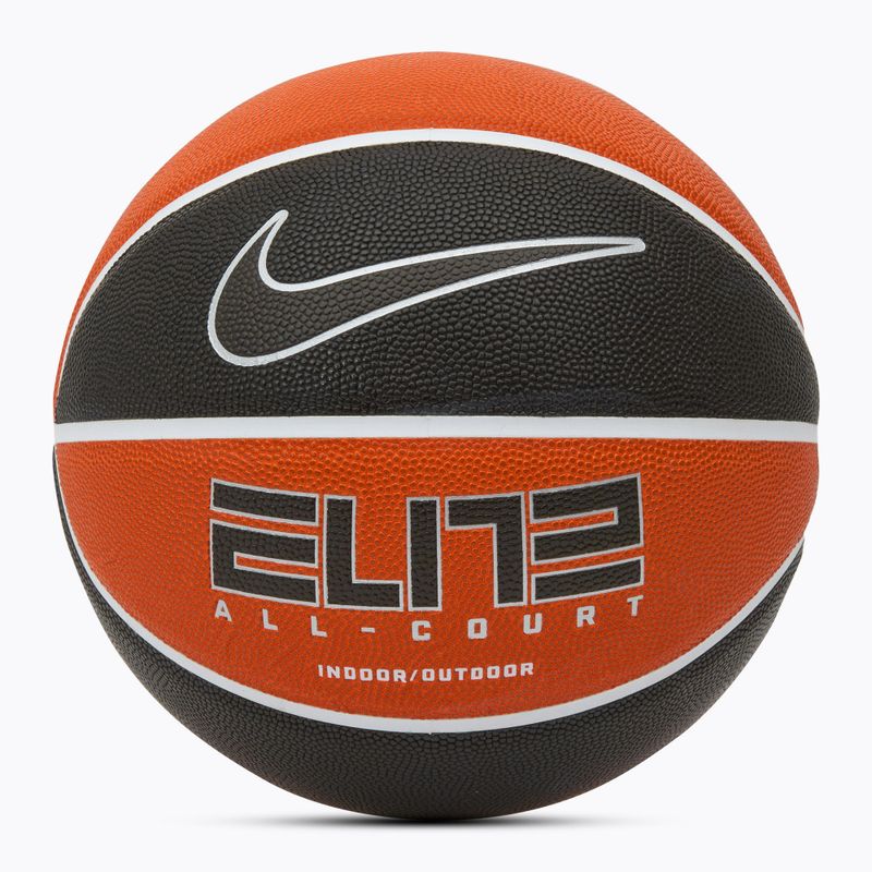 Minge de baschet Nike Elite All Court 8P 2.0 Deflated amber/white/metallic silver/black mărimea 7