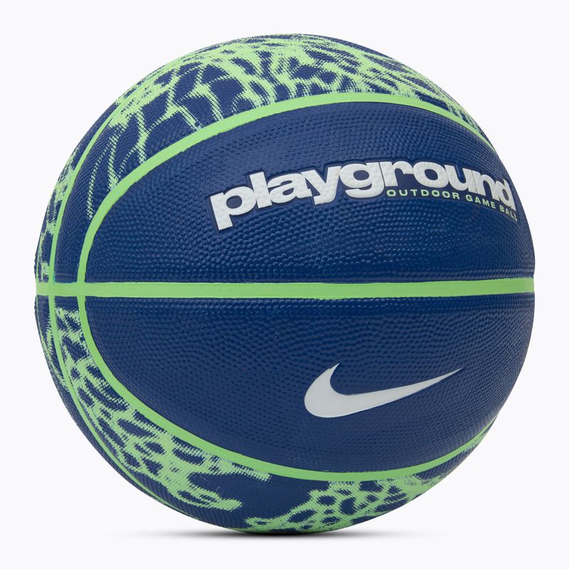 Minge de baschet Nike Everyday Playground 8P Graphic Deflated deep royal blue/vapor green/white mărimea 4 2