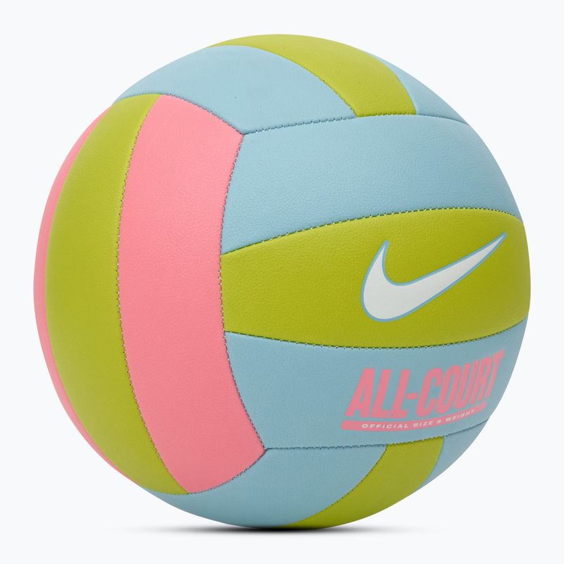 Minge de volei Nike All Court Volleyball coral chalk/ocean bliss/bright cactus/white mărimea 5 2