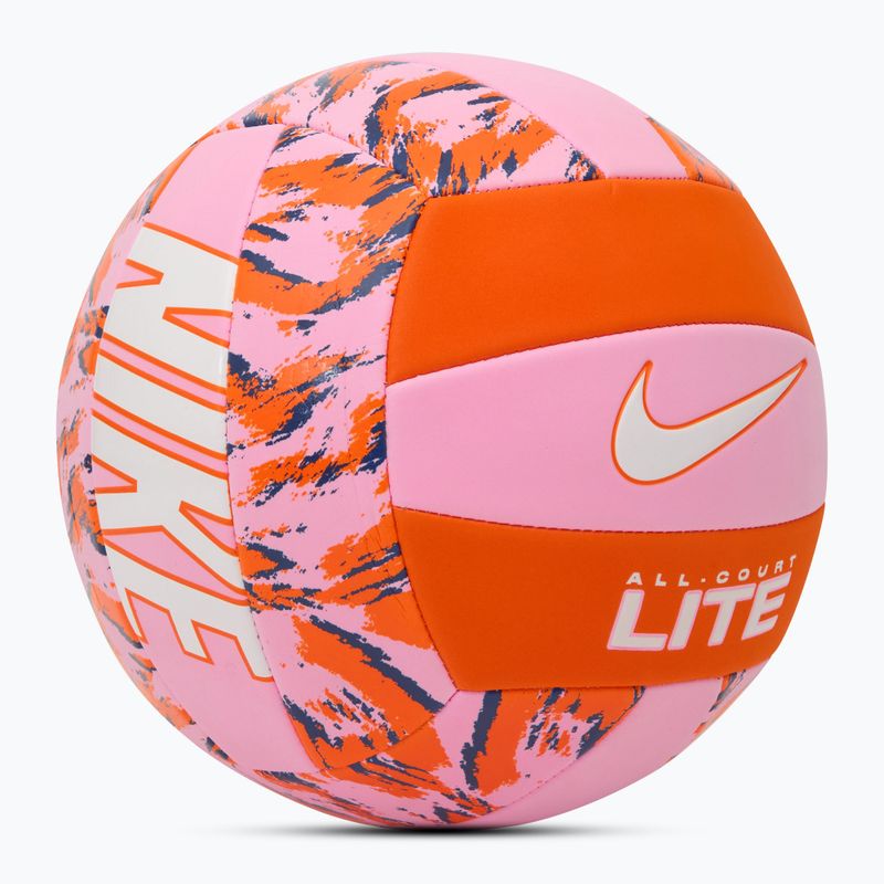 Minge de volei Nike All Court Lite Volleyball pink rise/safety orange/white mărimea 5 2