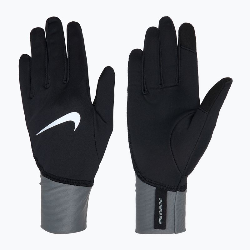 Mănuși de alergare pentru femei Nike Pacer Midweight RG black/smoke grey/silver