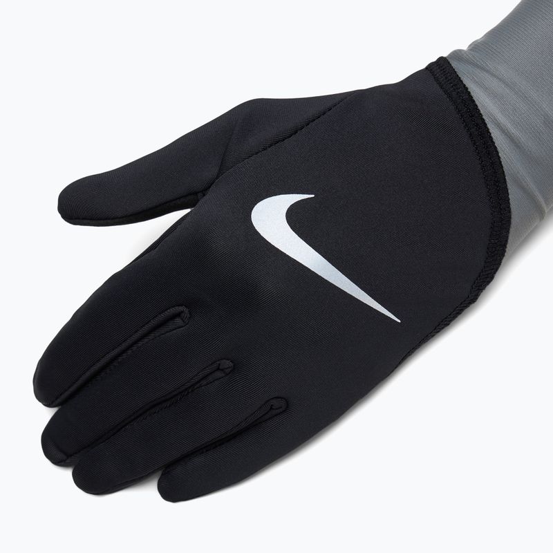 Mănuși de alergare pentru femei Nike Pacer Midweight RG black/smoke grey/silver 4