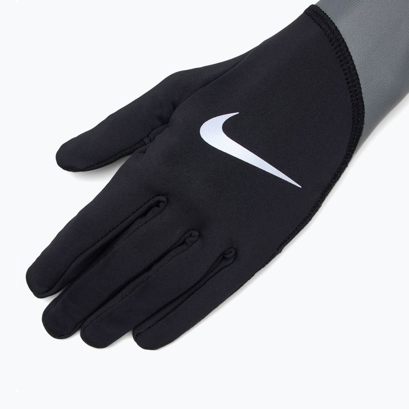 Mănuși de alergare pentru bărbați Nike Pacer Midweight RG black/smoke grey/silver 4