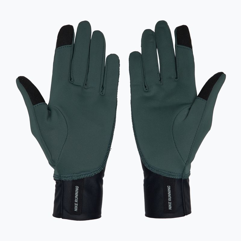 Mănuși de alergare pentru femei Nike Pacer Midweight RG vintage green/black/silver 2