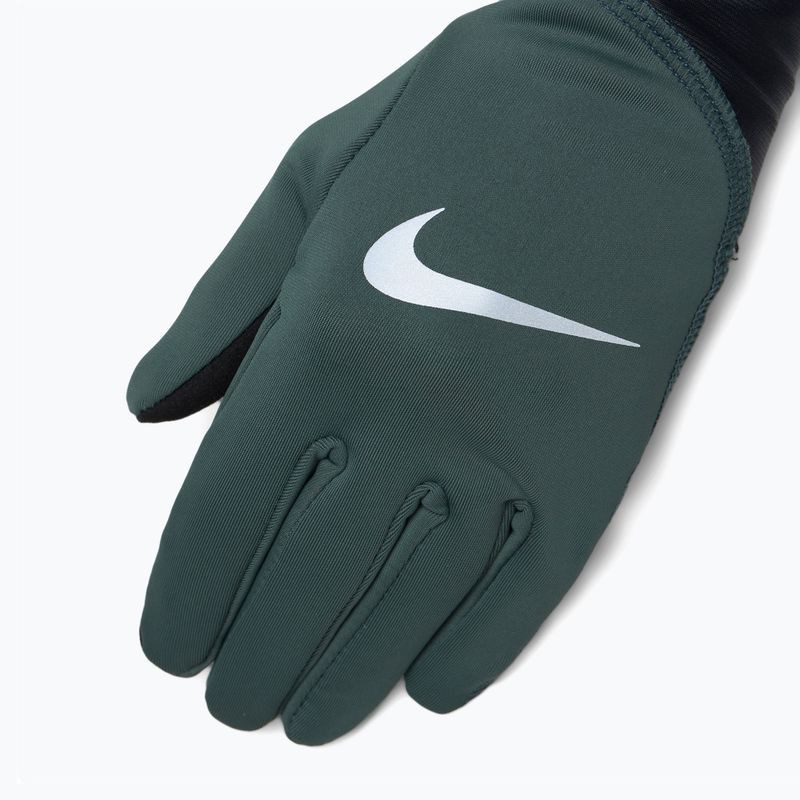 Mănuși de alergare pentru femei Nike Pacer Midweight RG vintage green/black/silver 3
