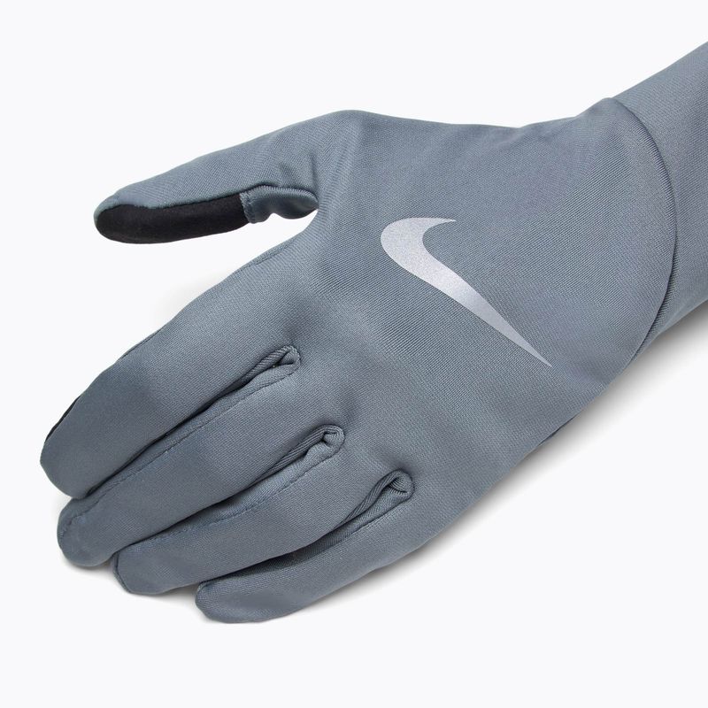 Mănuși de alergare pentru bărbați Nike Pacer Lightweight RG smoke grey/smoke grey/silver 4