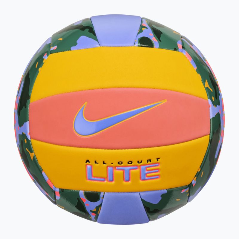 Minge de volei Nike All Court Lite Volleyball light wild mango/university gold/royal pulse mărime 5