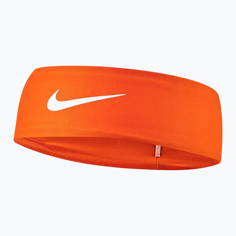 Bentiță Nike Dri-Fit Fury Classic Headband safety orange/white/white