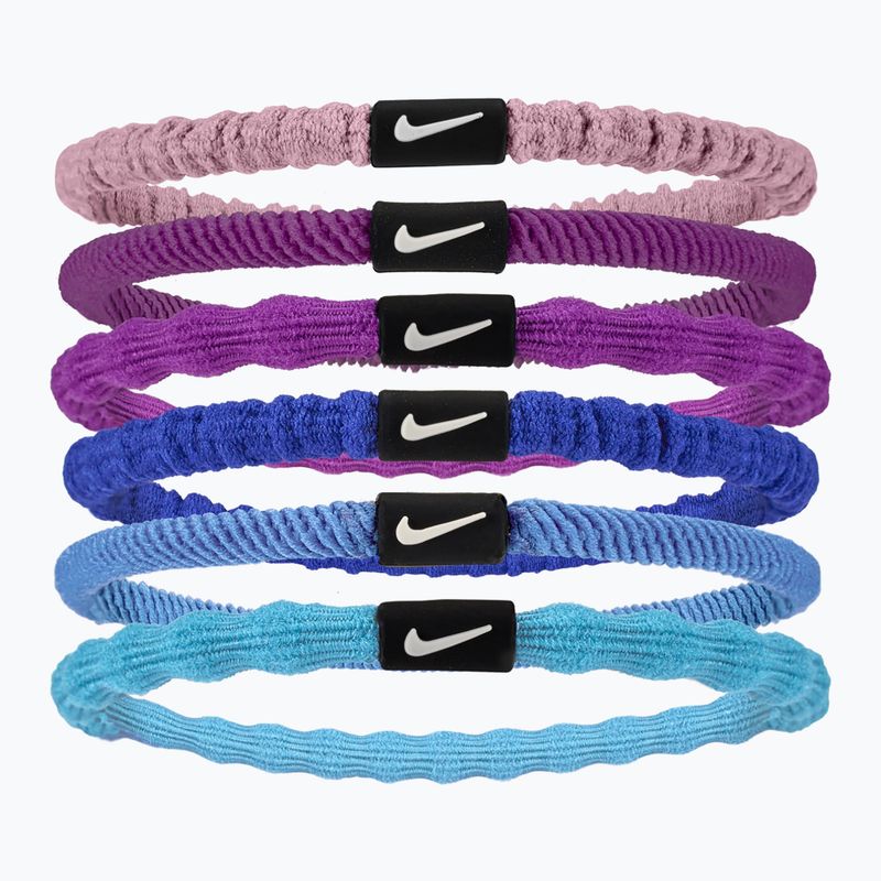 Elastice pentru păr Nike Flex Hair Tie 6 szt. elemental pink/bold berry/white