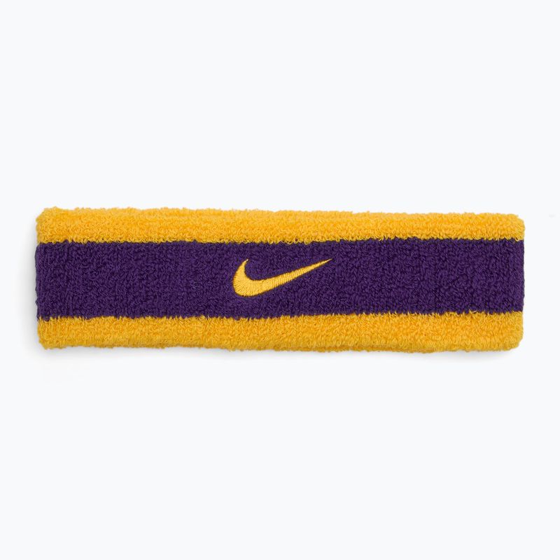 Bentiță Nike Swoosh Headband university gold/court purple/university gold