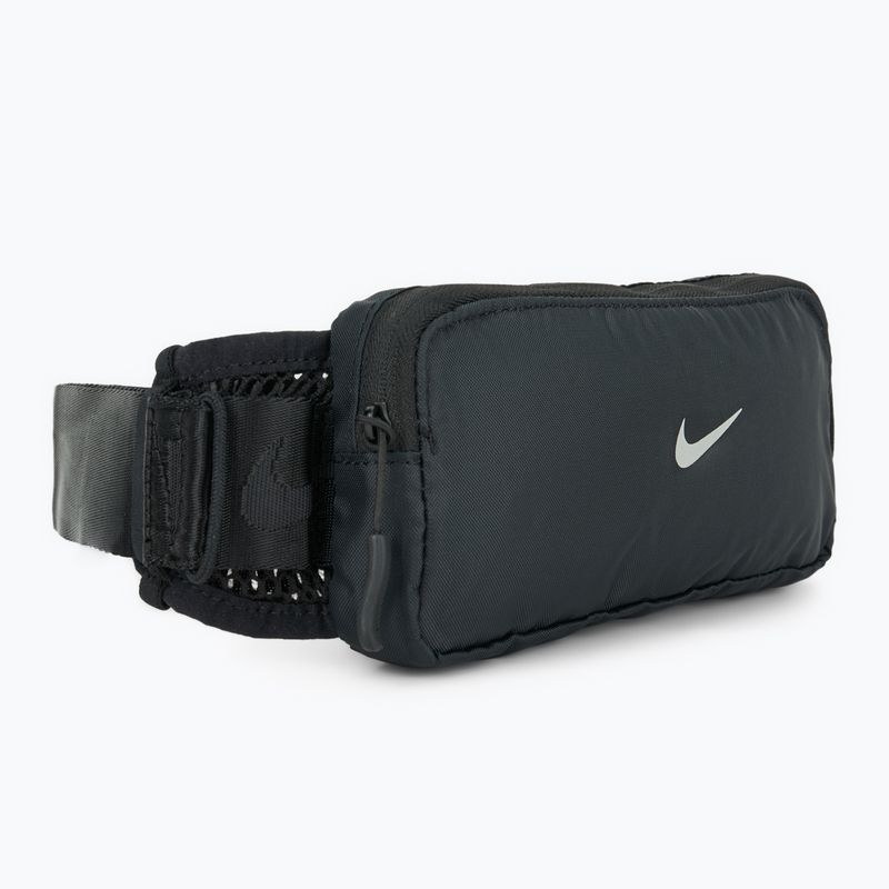 Centură de alergare Nike Tempo black/black/silver 2