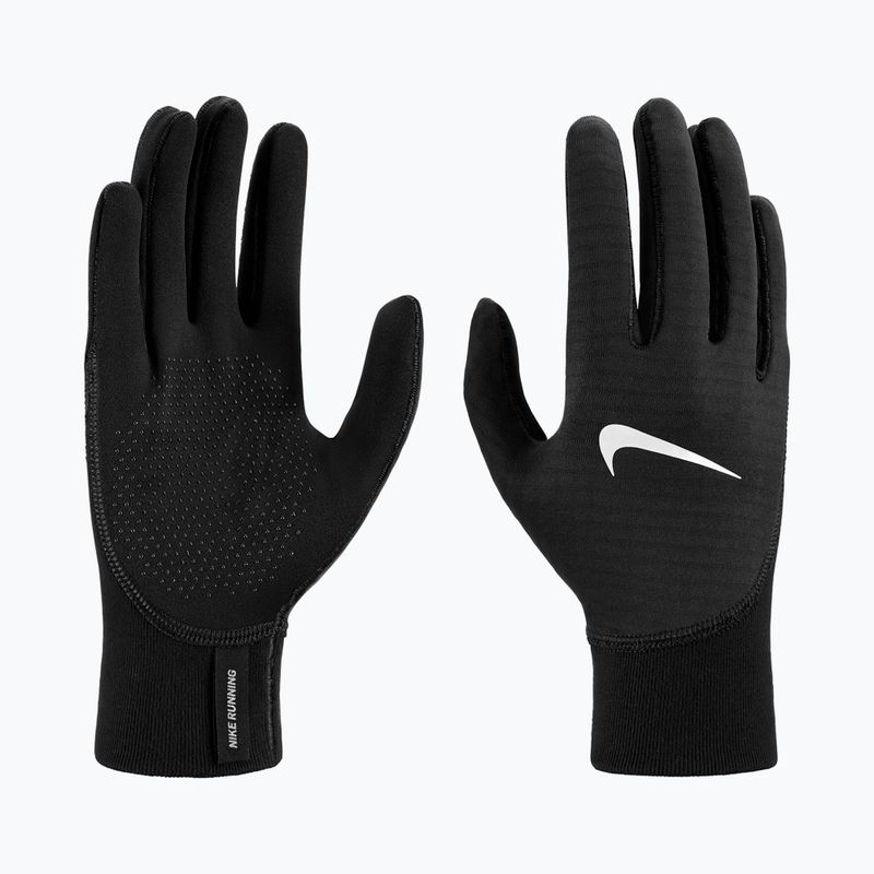 Mănuși de alergare pentru femei Nike Therma-Fit Pacer Sphere Midweight RG black/black/silver