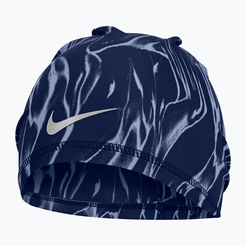 Căciulă Nike Dri-Fit Peak Uncuffed Beanie Printed blue void/silver 5