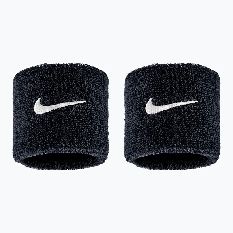 Benzi încheietură Nike Swoosh Classic Wristbands 2 buc. black/white