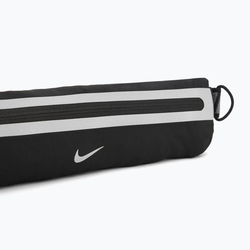 Centură de alergare Nike Slim 4.0 black/black/silver 4