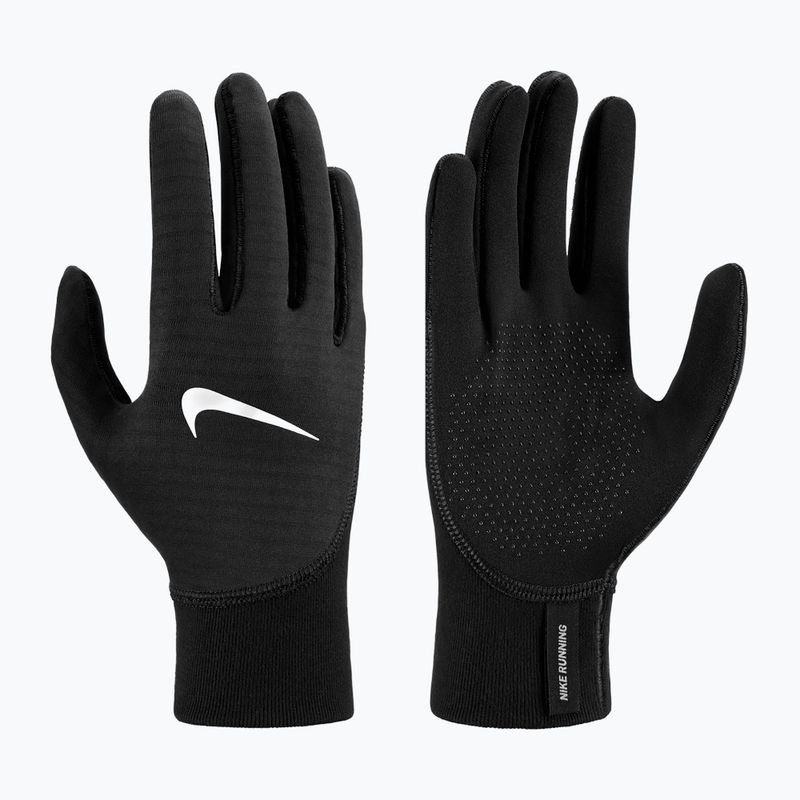 Mănuși de alergare pentru bărbați Nike Therma-Fit Pacer Sphere Midweight RG black/black/silver 7