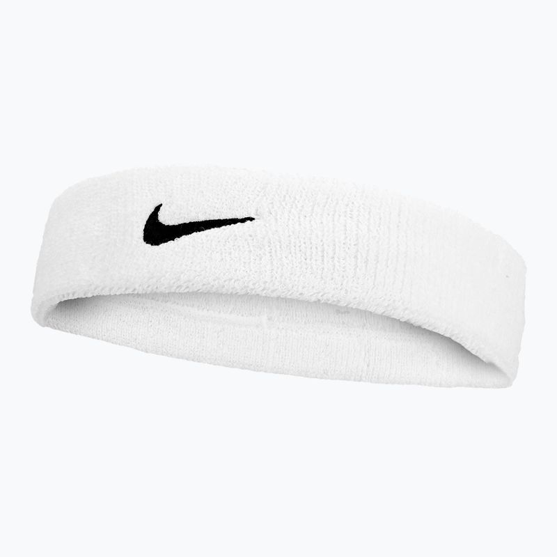 Bentiță Nike Swoosh Classic Headband white/black