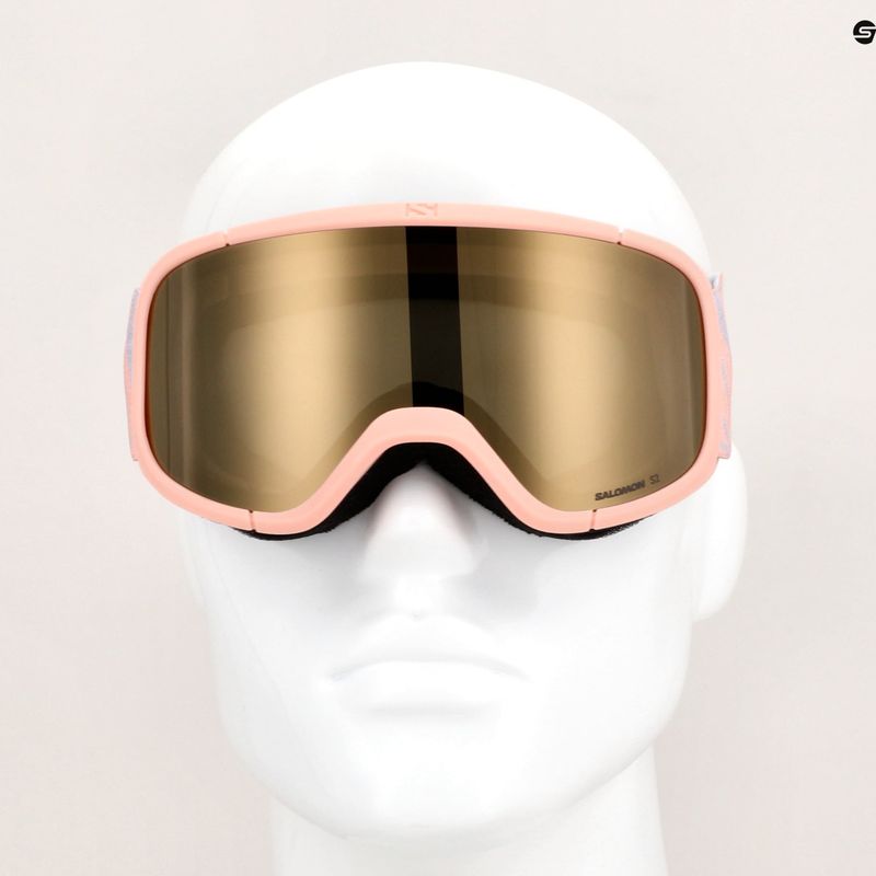 Ochelari de schi pentru copii Salomon Lumi Flash tropical peach/flash gold pentru copii