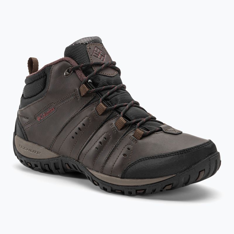 Columbia Woodburn II Chukka WP Omni-Heat cizme de trekking pentru bărbați cordovan/roșu grena