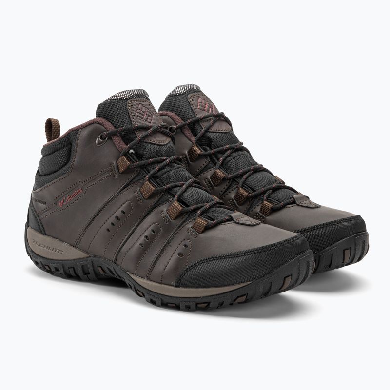 Columbia Woodburn II Chukka WP Omni-Heat cizme de trekking pentru bărbați cordovan/roșu grena 4