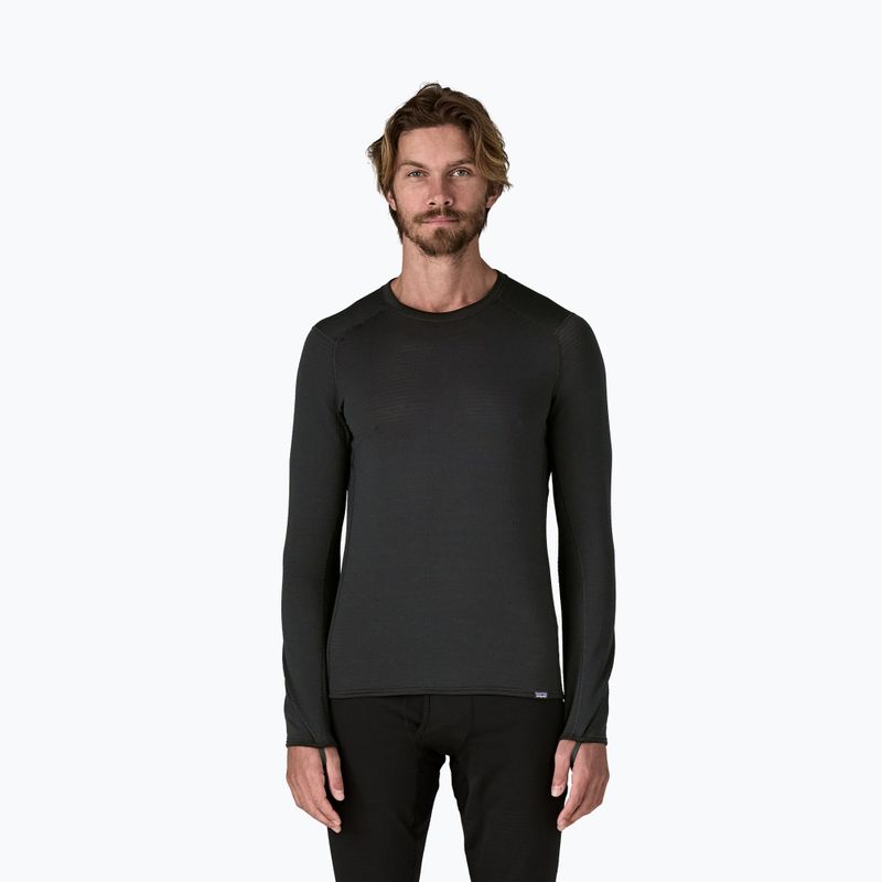 Bluză termică pentru bărbați Patagonia Cap Termal Weight Crew neagră 2