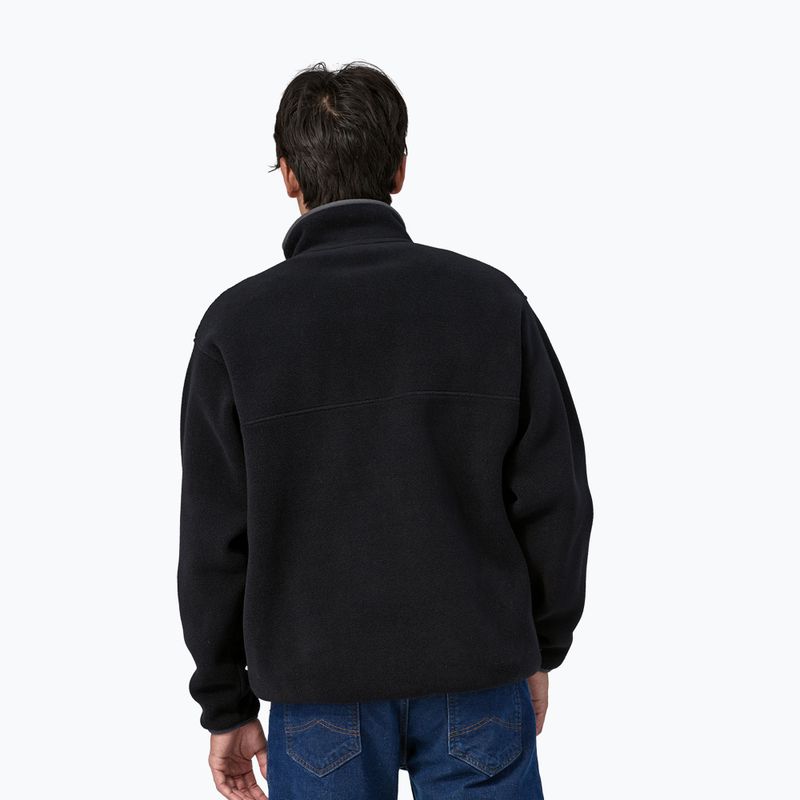 Patagonia bărbați fleece Sweatshirt bărbați Synch Snap-T P / O negru w / forjă gri 2