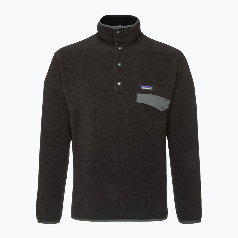 Patagonia bărbați fleece Sweatshirt bărbați Synch Snap-T P / O negru w / forjă gri 3
