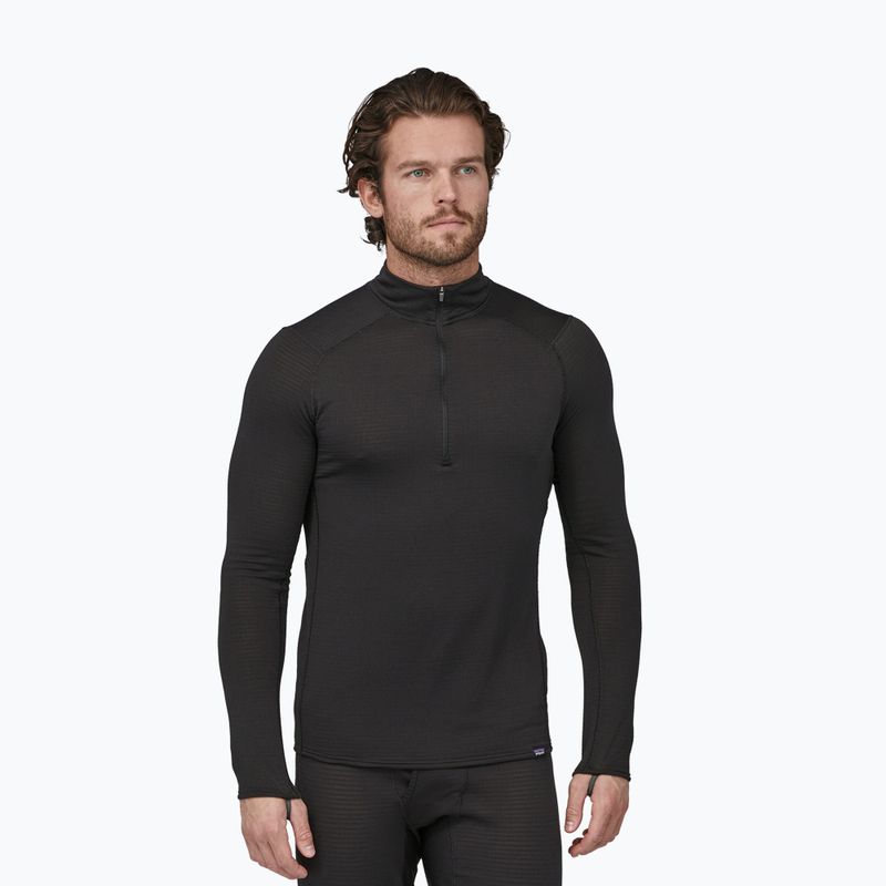 Bluză pentru bărbați Patagonia Cap Termal Weight Zip Neck black