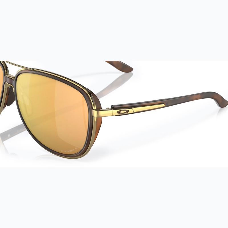 Ochelari de soare Oakley Split Time brown tortoise gold/prizm rose gold polarized 6