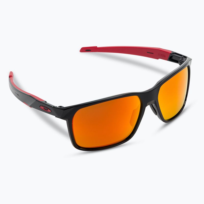 Ochelari de soare polarizați Oakley Portal X negru lucios/prizm rubin polarizat