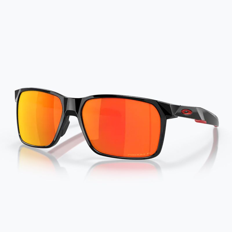 Ochelari de soare polarizați Oakley Portal X negru lucios/prizm rubin polarizat 6