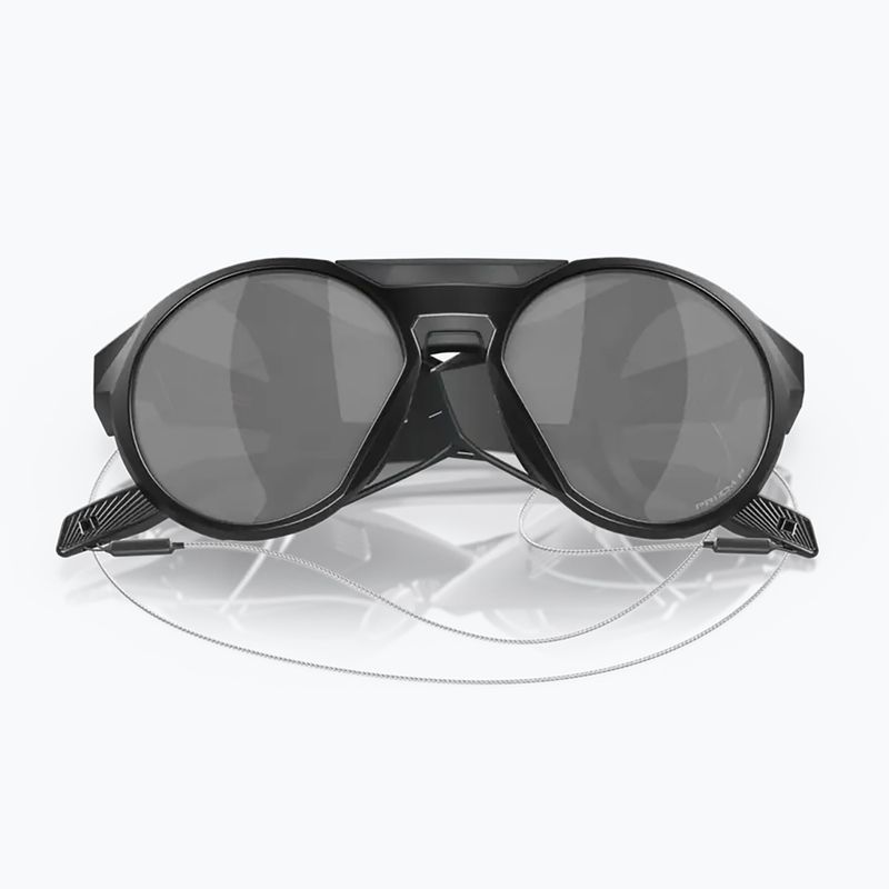 Ochelari de soare polarizați Oakley Clifden negru mat/negru închis/ negru închis 10